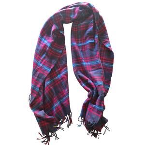 Eddie Bauer Fringe Rectangle Scarf Multicolor 80Lx26W Super Soft Winter Fall